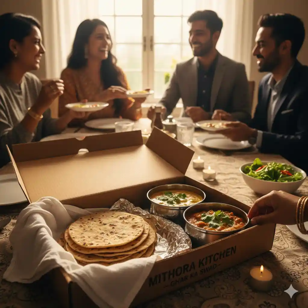 Office lunch catering thali delivery in Jaipur by Mithora Kitchen